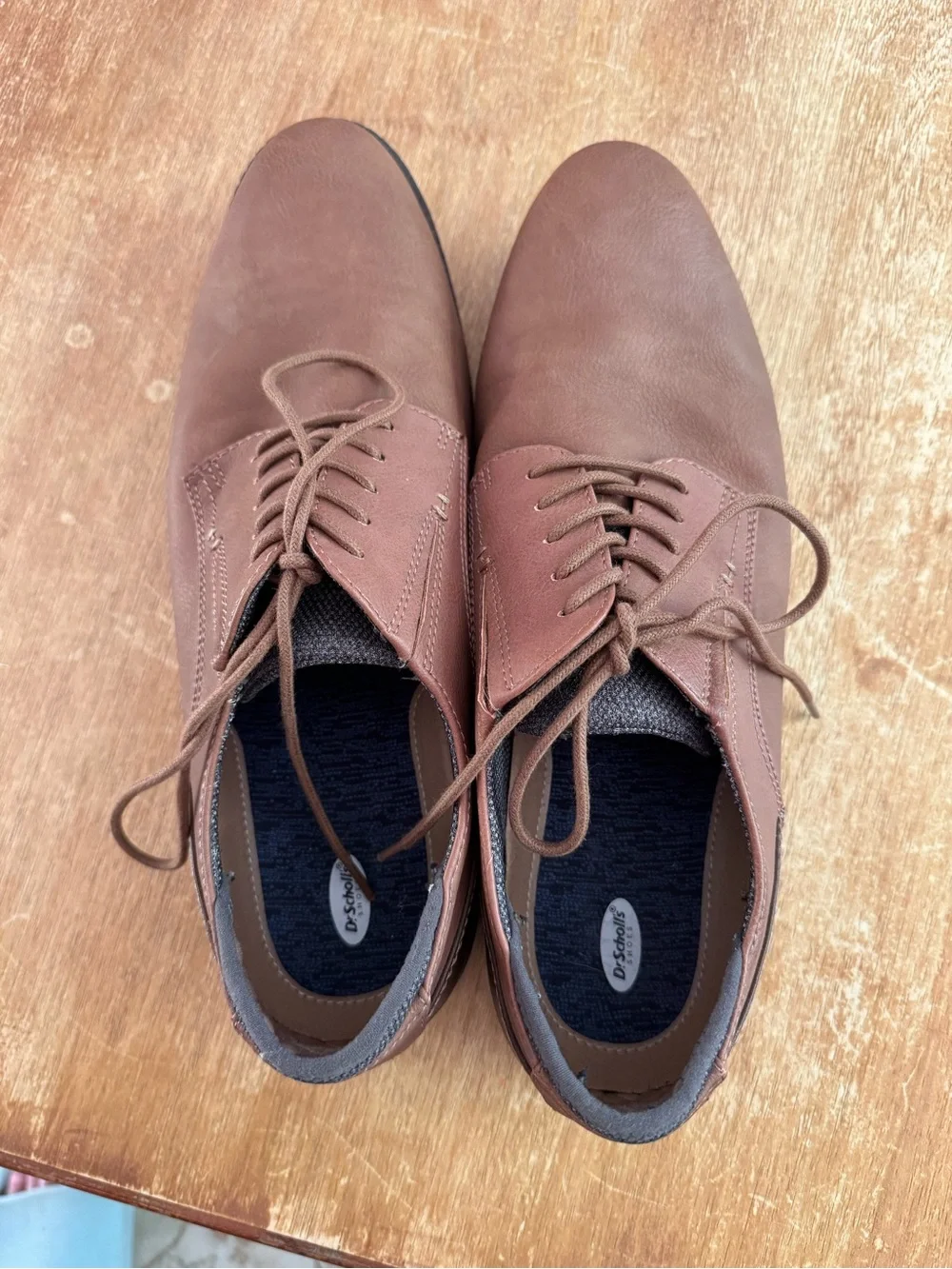 Dr. Scholl's Men's Tan Lace-Up  Oxfords